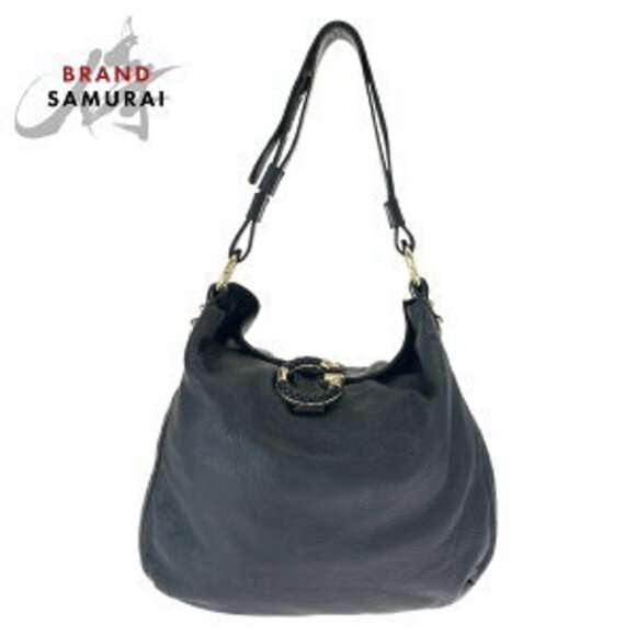 Gucci Wave Hobo shoulder black Crocodile bag GG leather New main image 8
